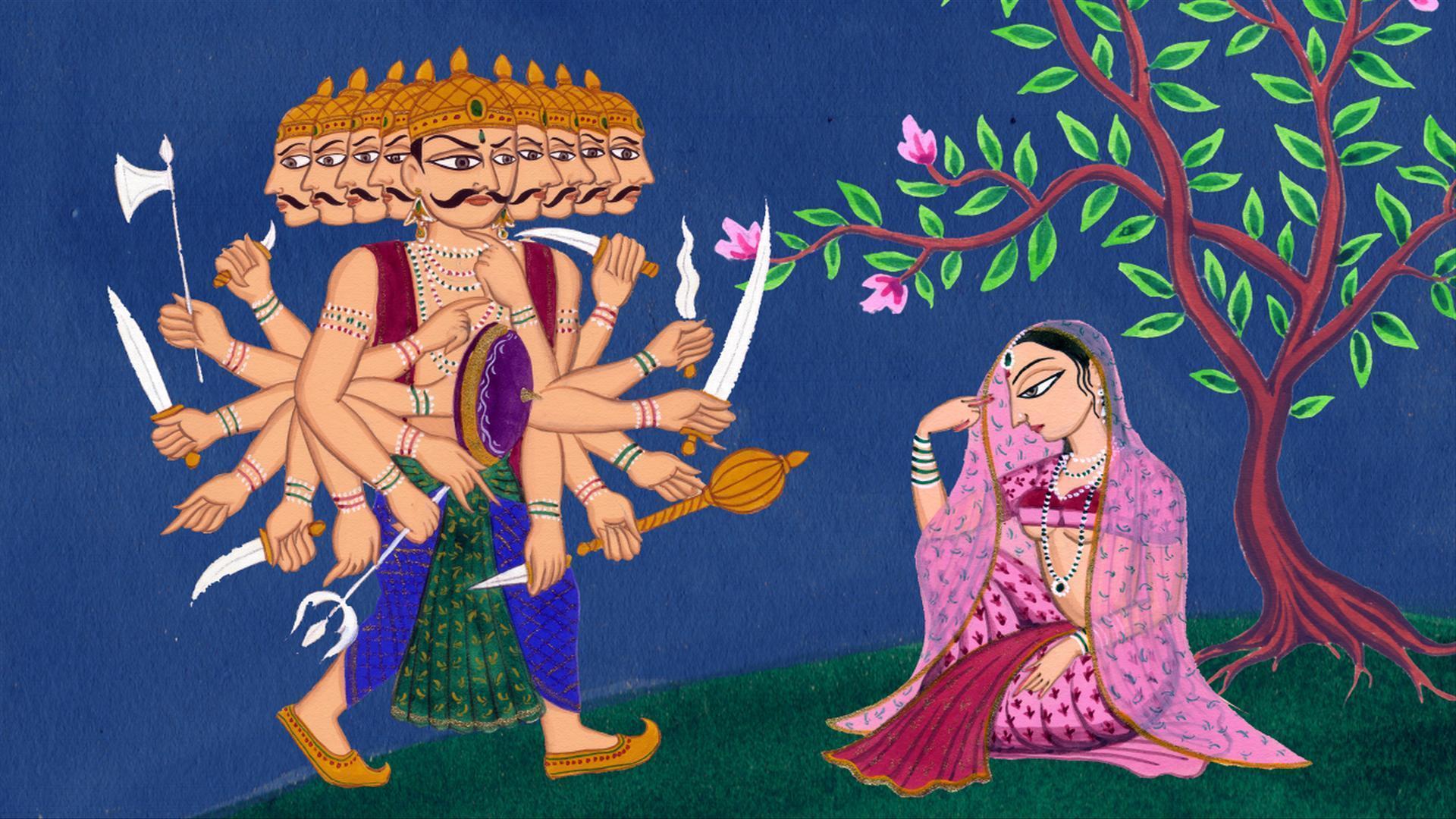 Ravana Sita Painting