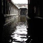 water inside the temple prakaram, Vedaranyeswarar Temple, Vedaranyam, Nagapattinam