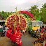 Teyyamkali, Manalikarai Azhvar Krishna Swamy Temple, Kanyakumari