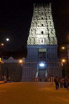 220px-Simhachalam_Gopuram_Night, Varaha Lakshmi Narasimha temple, Simhachalam,	Andhra Pradesh