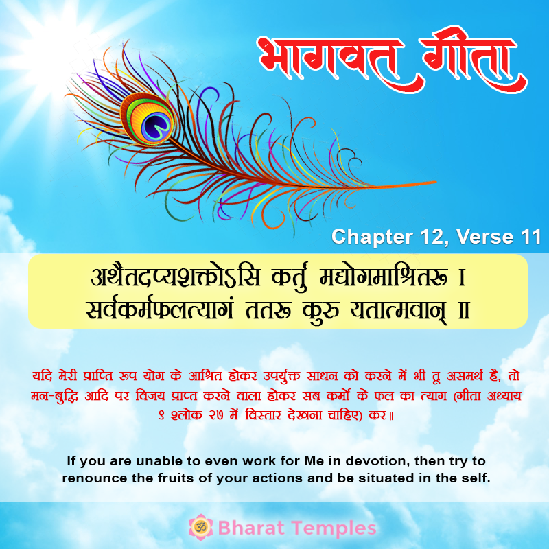 11 (13), Bhagavad Gita: Chapter 12, Verse 11