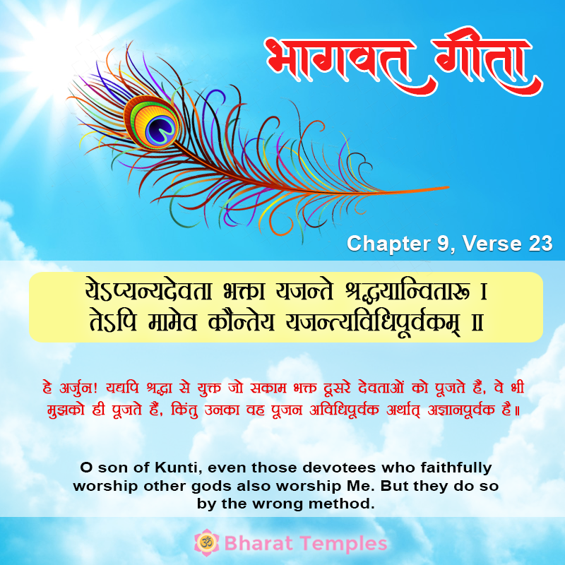 23 (8), Bhagavad Gita: Chapter 9, Verse 23