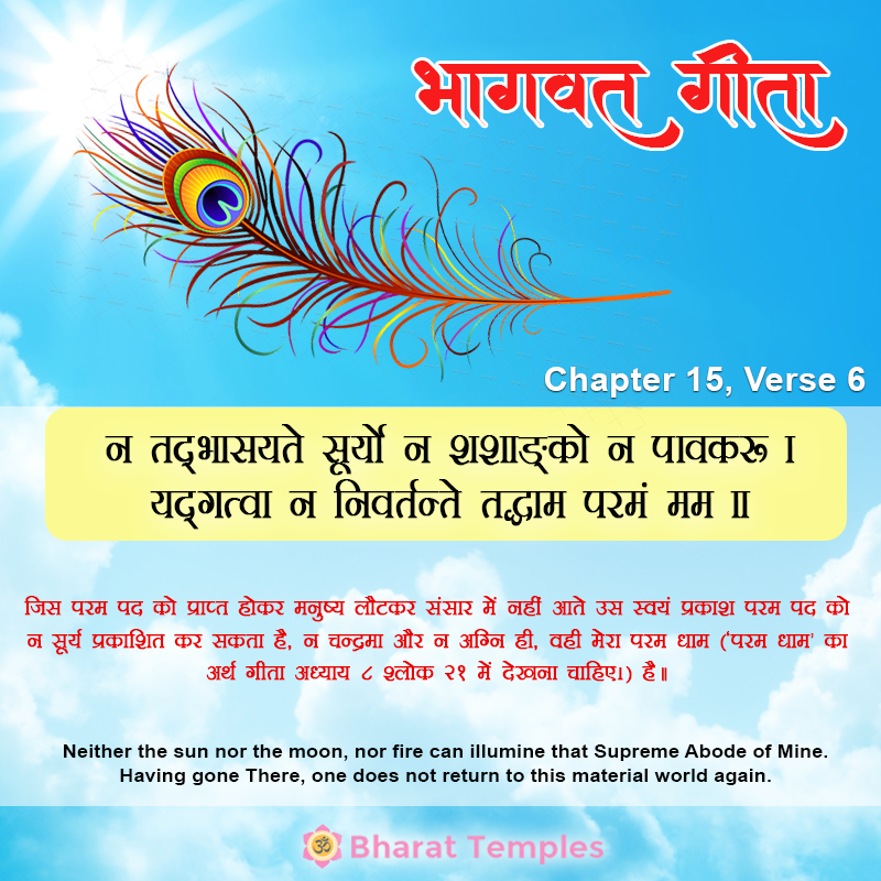 6 (17), Bhagavad Gita: Chapter 15, Verse 6